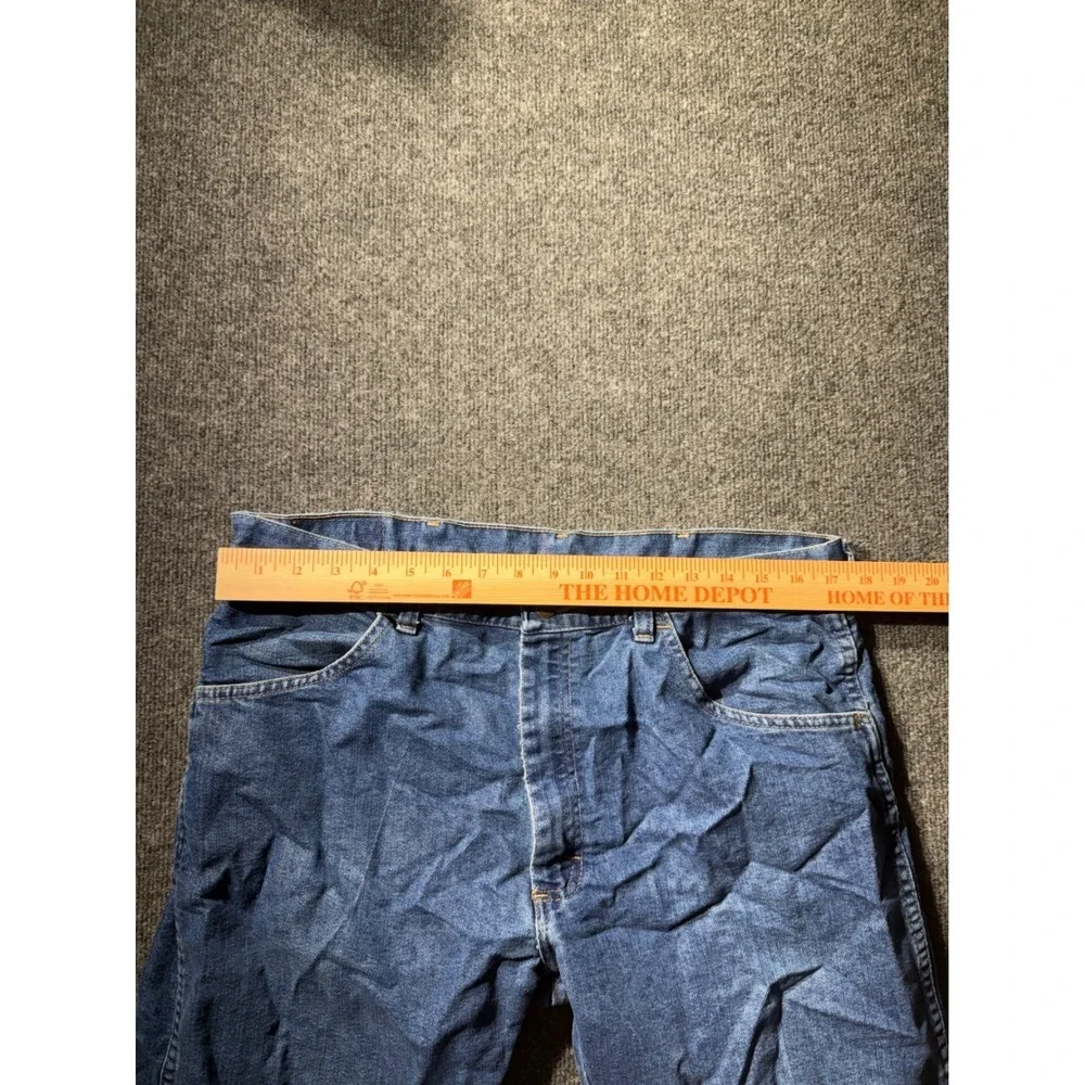 Wrangler Mens Regular Fit Blue Denim Jeans 36x29 Medium Wash 85900DW StraightLeg